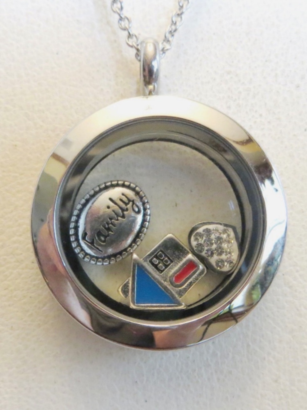Steel By Design Stainless Steel Shaker Charm Pendant w 18" Chain FAMILY QVC